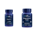 Lebensverlängerung Super K Vitamin K1, K2 MK-7, MK-4, Vitamin C und Magnesium Kapseln 500mg, Herz, Knochen, arterielle Gesundheit