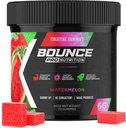 Bounce Pro Creatine Monohydrate Gummie für Männer & Frauen, Low Calorie, 6G Kreatin pro Servierung, Vegan, Anti-Melting, Glutenfrei, Non-GMO, 2g Kreatin pro Gummy (72ct, Watermelon)