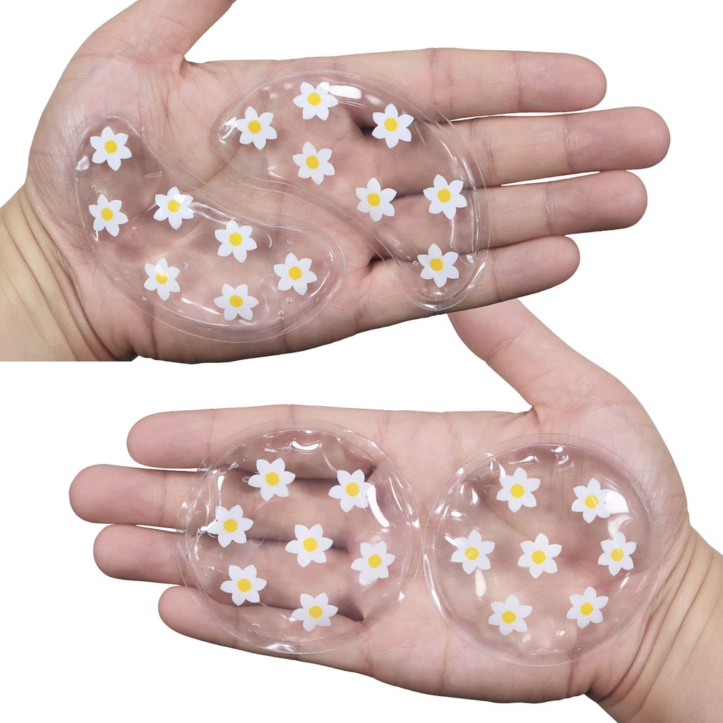 ZNÖCUETÖD Gel Ice Pack Reasable Cooling Eye Pads and Under Eye Patches, Eye Hot Cold Treatment Pack pour la rougeur, le soulagement de la douleur et la détente oculaire