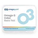 Indice OmegaQuant Omega-3 Basic - La trousse originale de test de sang Omega-3 avec une goutte de sang maison Kit, comprend la trousse de collecte de sang