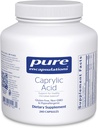 Encapsulations pures Acides capryliques Supplément pour la santé gustative et digestive, l'équilibre IG, le soutien gastro-intestinal et la santé intestinale*