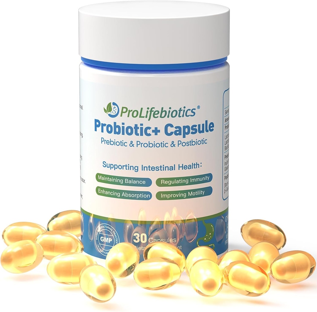 3-in-1 Probiotika für Gut und Verdauungsgesundheit,Immune Unterstützung,Ergänzungen Unterstützung okzialen Verstopfung, Durchfall,Gas,Bloating,Delayed-Released Designed to Thrive, 30 Vegan Kapseln