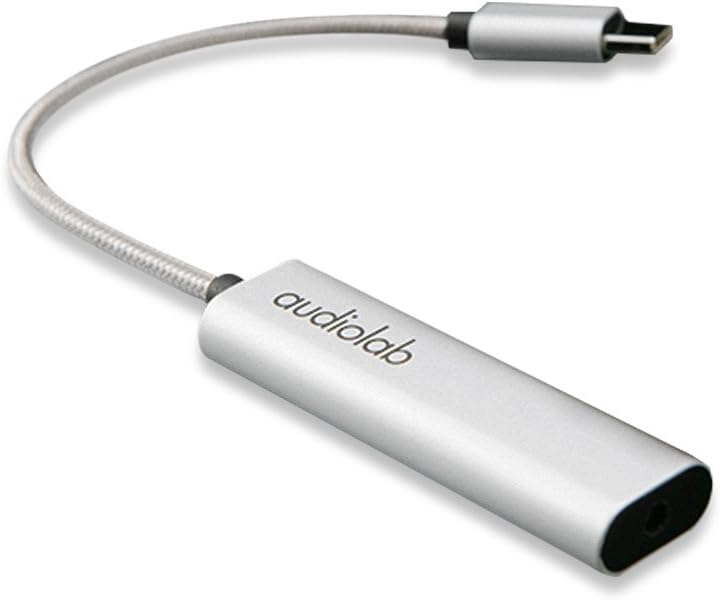 Audiolab Portable Kopfhörer Verstärker Audio Powered USB DAC Kopfhörer Amp für Telefon (Android,USB-C Port)