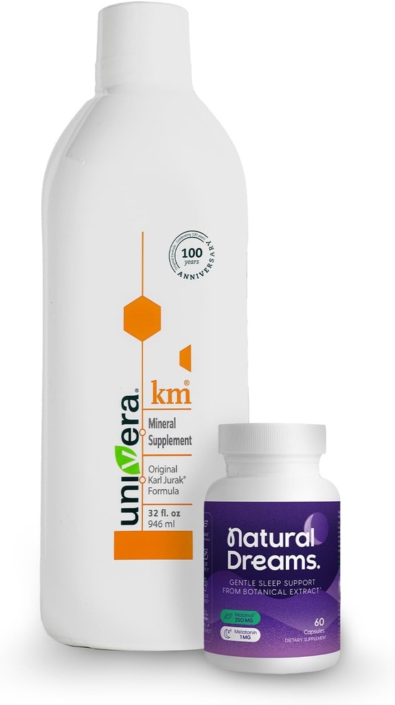 Univera Dream Wellness Combo, km & Rêves naturels, Potassium Supports, pH du corps Balance sanguine, Soutien du sommeil profond