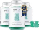Gommies de croissance de cheveux Unichi 3-Pack, 5200mcg Biotine Formulé avec Zinc, Acide pantothénique et vitamine A, C, E pour cheveux plus forts et plus épais pour les femmes, (180 comte)
