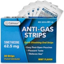 Anti-Gas-Relief 30 Streifen | Mint Flavor Oral Dissolvable Anti Bloating Relief Strips | Rapid Gas Relief für Erwachsene | Effektive Bloating Relief für Frauen | Simethicone Anti Bloating für Frauen