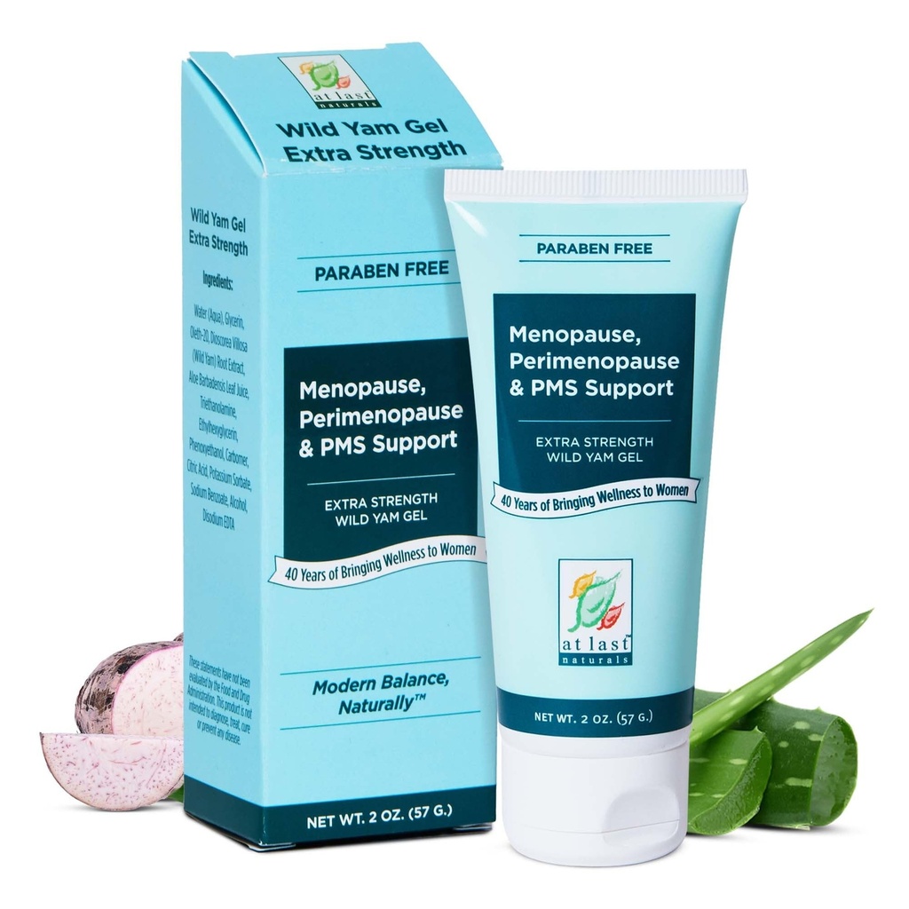 Bei Last Naturals Wild Yam Gel Extra Strength Menopause Relief, Perimenopause Support und PMS Relief, kann helfen, natürliche Reduzieren Hot Flashes (2 oz, 1 Pack)