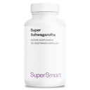 SuperSmart Super Ashwagandha 600mg pro Tag (gemalt) - KSM-66 Ashwagandha - Hohe Potenz 5% Withanolides | Non-GMO & Gluten Free - 120 Vegetarische Kapseln