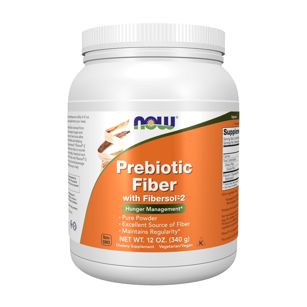 JETZT Nahrungsergänzungsmittel, Prebiotische Faser mit Fibersol-2, abgeleitet von Non-GMO-Mais, Pulver, 12-Ounce
