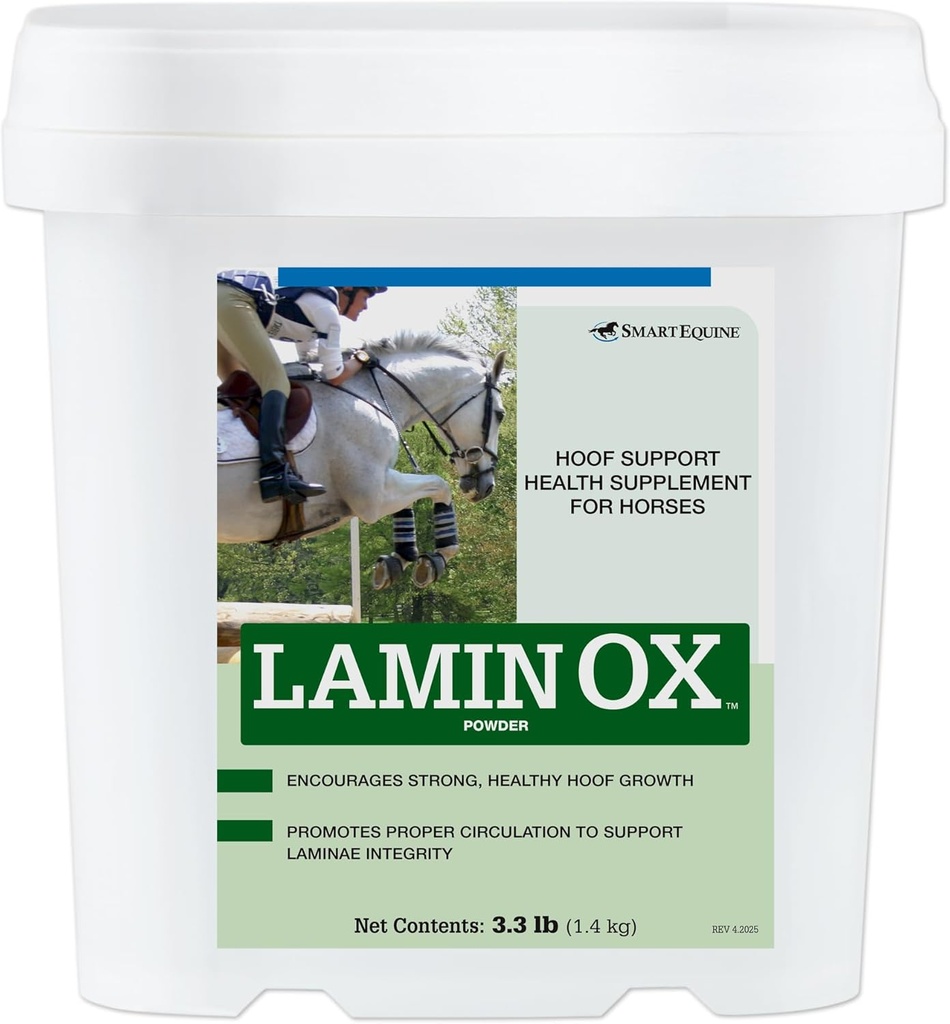 SmartEquine LaminOX Pulver | Hoof Unterstützung für Pferde | Unterstützt gesunde Laminae | Pferdeergänzung für Zirkulation, Hoof Health und Wachstum | 3.3 lb