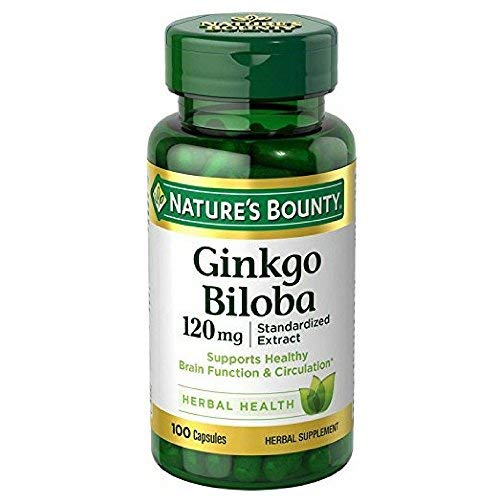 Nature's Bounty Ginkgo Biloba 120mg, 100 Kapseln (Pack von 2)