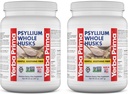 Yerba Prima Psyllium Husk Fiber Supplément 20 oz (paquet de 2) - Vegan, sans gluten, non-OGM