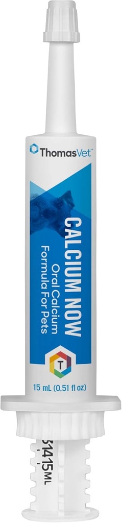 Thomas Pet Kalzium jetzt - Fast-Absorbing, Oral Kalzium Ergänzung für Hunde & Katzen - für Whelping, Queening, Nursing & Kalziummangel - 15 ml (0.51 fl oz)