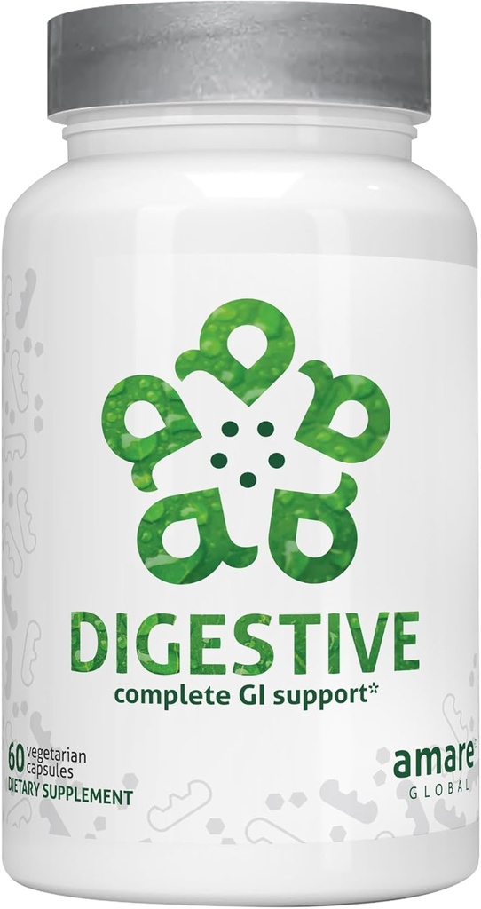 Digestive vollständige GI Unterstützung des oberen, mittleren und unteren Gastrointestinalsystems, 60 Kapseln