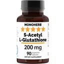 MONOHERB S-Acetyl L-glutathione 200mg - 90 Vegetarische Kapseln
