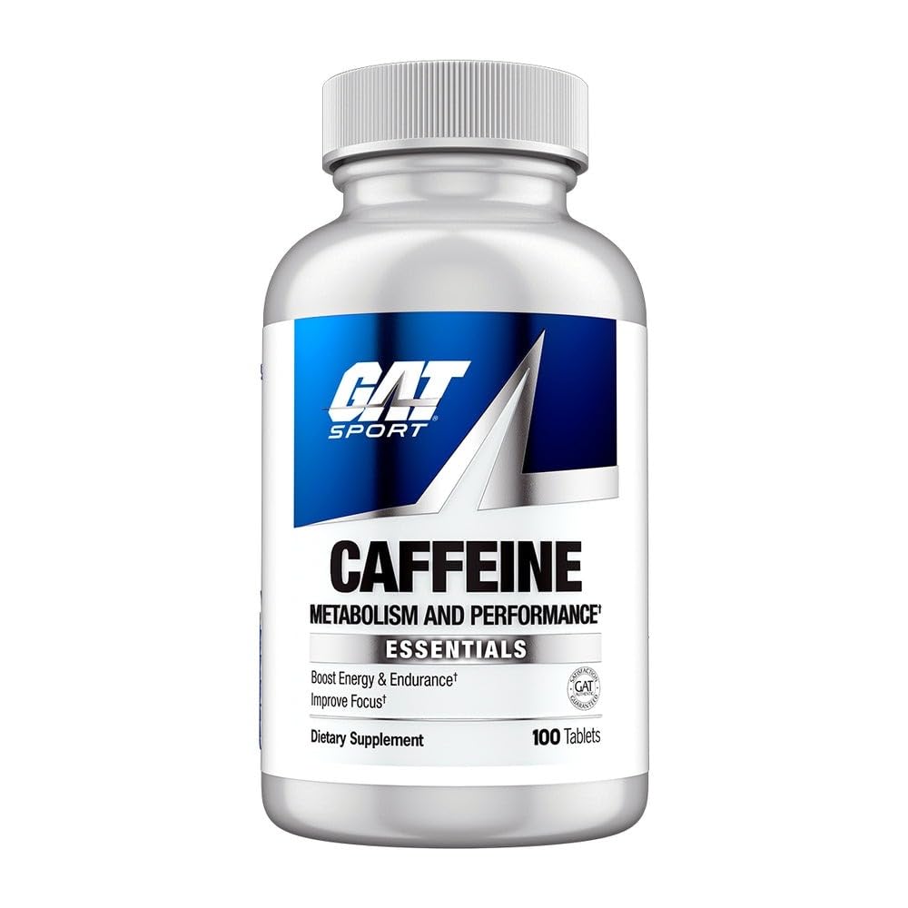 GAT Sport Essentials Koffein Stoffwechsel und Leistung, 100 Tabletten