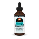 Source naturelle Vitamine D-3 gouttes liquides 2000 iu soutient la santé osseuse et immunitaire* - 2 oz fluide