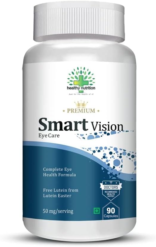 Smart Vision Eye Care Supplement zur Verbesserung von Vision, blauem Licht, Glare Sensitivity & Digital Guard Formula (Lutein, Zeaxanthin) -Pack mit 90 vegetarischen Kapseln
