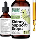 Des gouttes de soutien pour chien pour les chiens - Cordyceps Champignon, Astragalus, Extrait de Nettle Leaf - Vitamines et suppléments liquides pour chien - Teinture sans sucre et sans alcool - 2 fl oz