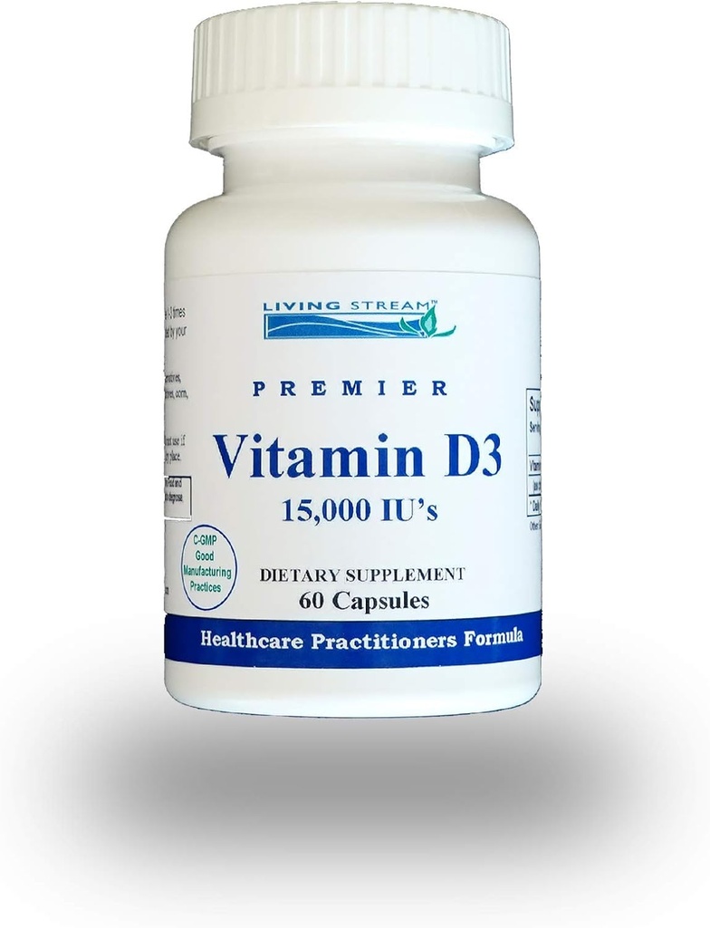 Vitamine D3 15 000 UI, 60 gélules