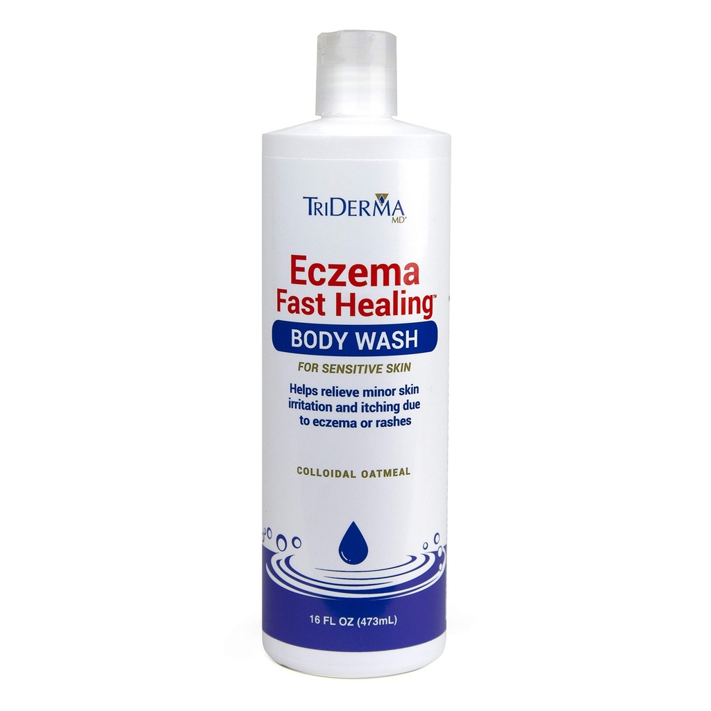 TriDerma Eczema Lavage rapide du corps pour la peau sensible 16 Onces