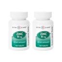Zinksulfat Tabletten 50mg von Geri-Care | Nahrungsergänzungsmittel | 100 Count Bottle, 2-Pack