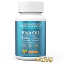 Fish-Oil Omega3-Fatty Acids-Supplement Small-Softgels - 180Count 1440mg für gesunde Herz Gehirn Augen Unterstützung High EPA DHA einfach zu schwalben