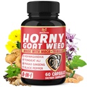 BMVINVOL Horny Torf Weed Capsules mit Tribulus, Ginseng, Ashwagandha, Maca, Tongkat Ali, Nettle, Black Pepper - 60 Count
