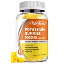 Gommies de potassium 1000mg, Maximiser l'absoption de potassium mélange avec la vitamine B6 Magnésium, supplément de citrate de potassium pour les adultes, sans sucre, 60 Compte