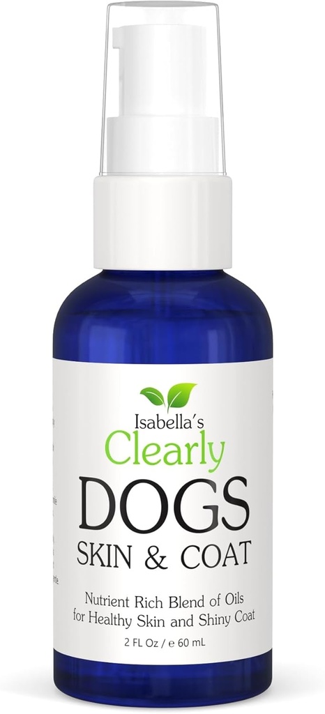 Natürliche Haut und Mantel Öl für Hunde | Haut Soother mit Kokosnuss, Mandeln und Olivenöl | Soothe Dry Skin, Allergien und Hautreizung | Fügen Sie Weichheit und Glanz zu einem Dull Coat | Made in USA