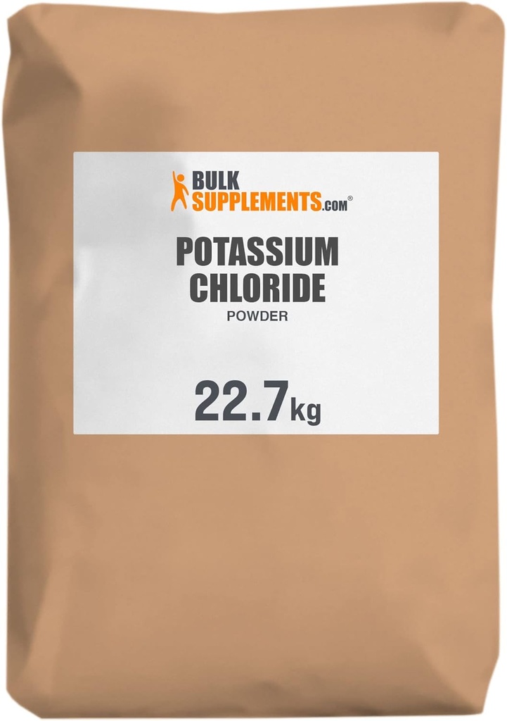 BulkSupplements.com Kaliumchlorid Pulver - Kaliumchlorid Salz Ersatz - Glutenfrei, 200mg pro Servierung, 22.7g (50 lbs) (Pack von 1)
