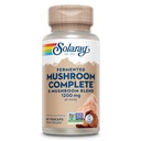 SOLARAY Fermented Mushroom Complete - Organic Chaga, Reishi, Shiitake, Cordyceps, Turkey Tail Mushroom und Lions Mane Supplement Kapseln - 8 Pilz-Ergänzung - Non-GMO, 30 Servietten, 60 VegCaps