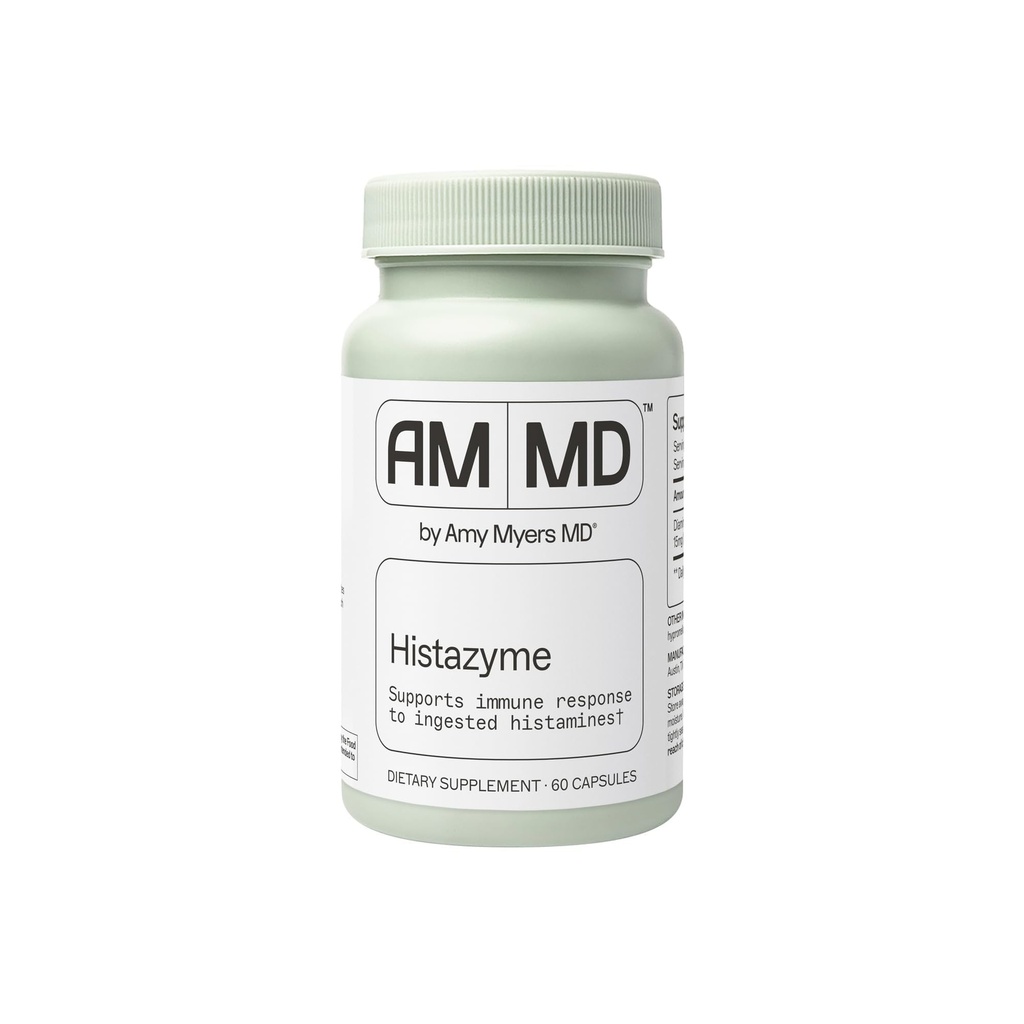 Amy Myers MD Histazyme - Diamine Oxidase Dao Enzyme Supplement Histamin Blocker zur Unterstützung gesunder Verdauung, Lebensmittel abgeleitete Histamin-Intoleranz (HI) - 60 Kapseln - Flasche