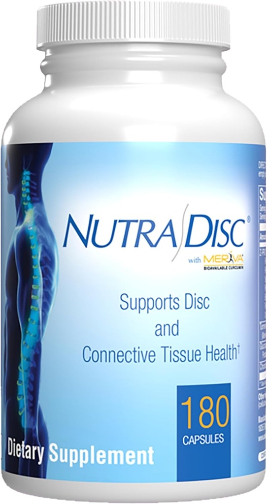 Nutra Disc & Joint Support Supplement - Klinisch geformte Restaurative Cartilage Ligament und Tendon Ergänzung mit patentiertem Meriva Curcumin & Glucosamin und Chondroitin für Erwachsene - 90 Servierungen