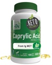 Santé Thru Nutrition Acide caprylique 600mg 100 Softgels ► C8 Acid octanoïque de l'huile de 1g de MCT pure sans OGM et sans soya, soutenir la santé digestive et intestinale saine