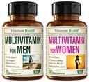 Multivitamin Multimineral Supplement für Männer + Frauen 2-Bottle Bundle. Gesunde Immunantwort, starke Gelenke und Knochen, Augengesundheit, Verdauungssystemunterstützung, Antioxidante Eigenschaften