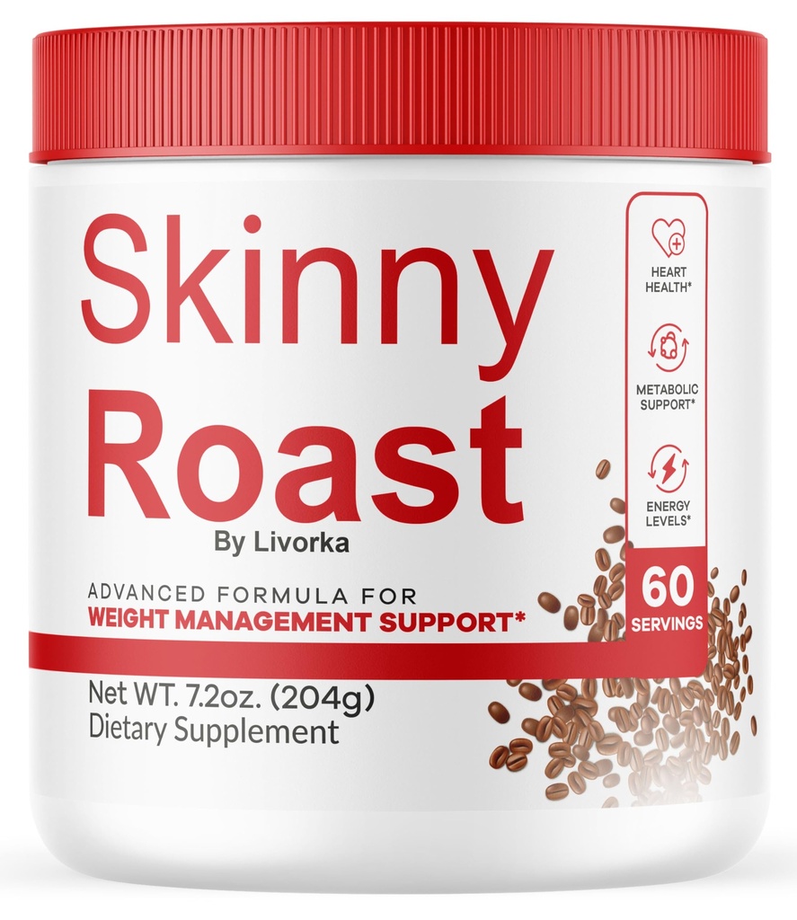 Skinny Roast - Skinny Roast Kaffee Fortgeschrittene Formel, Offizielle SkinnyRoast Bio-Pulver, Supplement Unterstützung gesunden Lebensstil - Premium-natürliche Formel, 60 Servierungen für 1 Monat