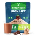 Smart Eats - Eisen-Pulver | Highly Absorbed | Vermeidet Nebenwirkungen | Complete Nutrition: Protein, Vitamine, Fiber, Antioxidantien | Makes Tasty Drinks & Shakes | Vegan | Chocolate Flavor | 30 Scoops