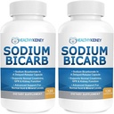 Natriumbicarbonat 650mg Kapseln Verzögerungsfreigabe für die Unterstützung der normalen Nierenfunktion & Nierenergänzung. Natriumbicarbonat für Säureentlastung, Alkalinität 120 Pillen 2-Pack