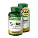 Nature's Bounty Calcium 1200 mg mit Vitamin D3 - Bone Health Softgels, Calcium und Vitamin D Supplement, 120 Ct (2-Pack)