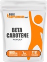 BulkSupplements.com Beta Carotenpulver - Beta Caroten-Ergänzung, Vitamin A-Ergänzung für Immun- und Vision-Unterstützung - Glutenfrei, 900mg pro Servierung, 1kg (2.2 lbs) (Pack von 1)