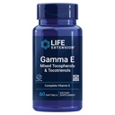 Extension de vie Gamma E Tocophérols mixtes et tocotriénols – Spectre complet de vitamine E, protection antioxydante – Non-OGM, sans gluten – 60 softgels