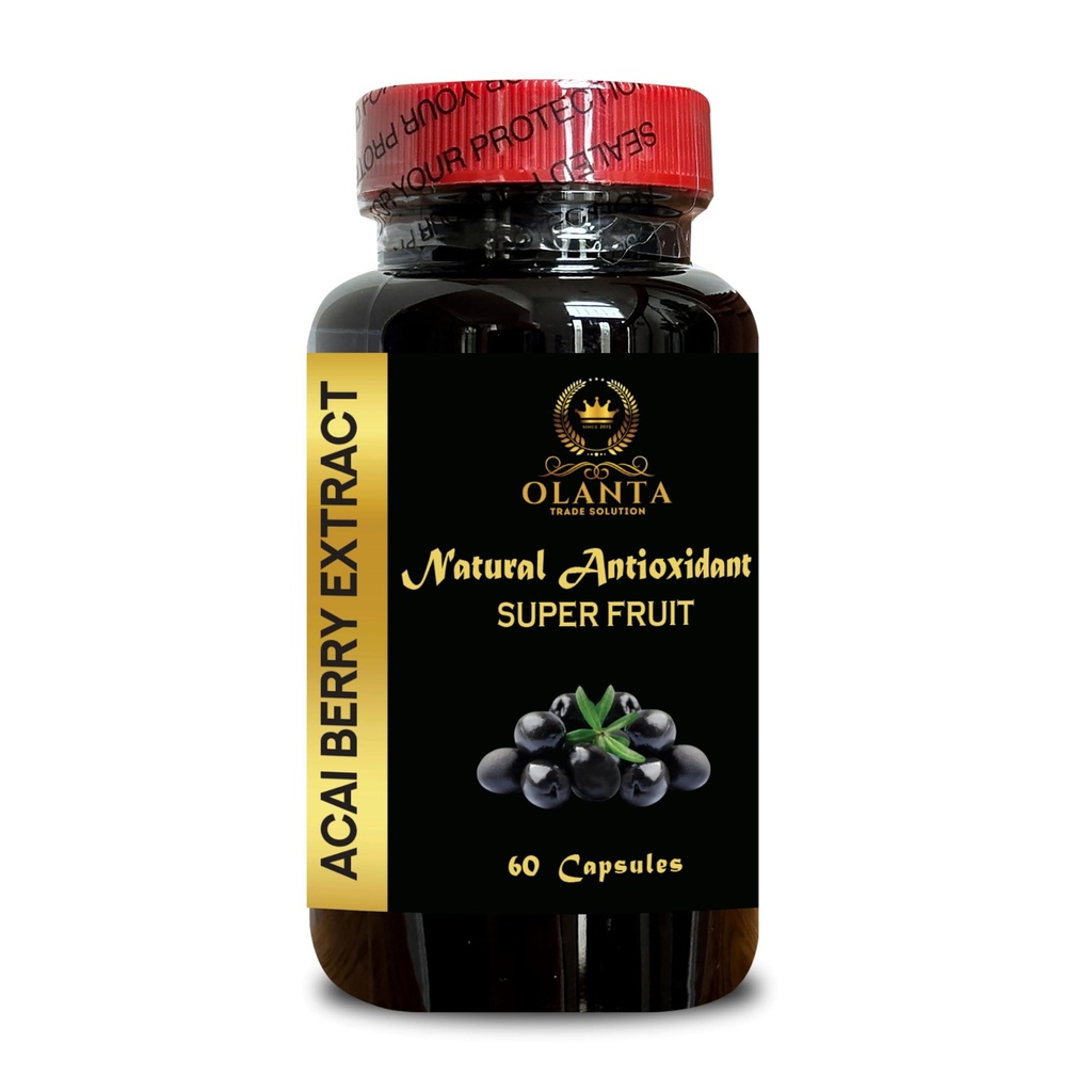 ACAI Berry Extract - Antioxidantien Kapseln mit Acai Berry Immun Booster, Nitric Oxid Superfood, unterstützt Energie Pillen - 1 Flasche 60 Kapseln