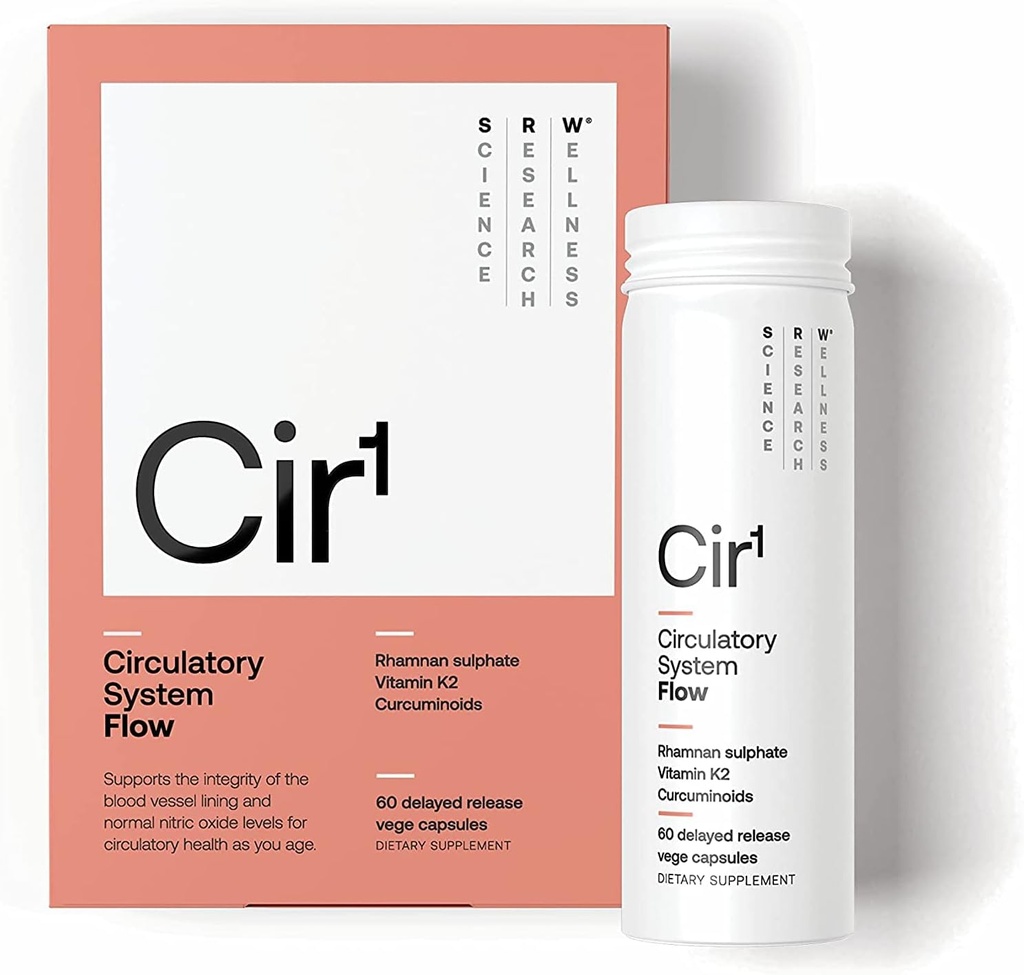 Laboratoires de SRW Cir1 Flux de pression artérielle normale et niveaux d'oxyde nitrique, soutient la structure et l'intégrité des vaisseaux sanguins (60 Nombre (paquet de 1))