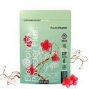 PowderVitamin Elektrolyte Pulver Plus (100 Portionen) Grüner Tee Ginseng Elektrolyt Pulver Keto, Zuckerfrei, Rosa Himalaya Salz, 1000mg Kalium, 150mg Calcium, 150mg Magnesium, Hydration Pulver