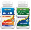 Best Naturals Calcium Magnesium mit Vitamin D3 1500mg & Glucosamin Chondroitin und MSM