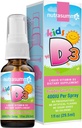 Nutrasumma Kinder Vitamin D3 400 IU Spray Bubble Gum Flavor-1oz- Natürlich hohe Absorption Rate unterstützt Knochen Boosts Immunsystem Vitamin Supplement