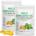 Öl von Oregano Softgels 6000mg Pro Servieren 240 Count | 2 in 1 Formuliert mit schwarzem Samenöl 200mg, 4X Stärke Carvacrol & Thymochinon | Plant Based, Non-GMO & Immun Support
