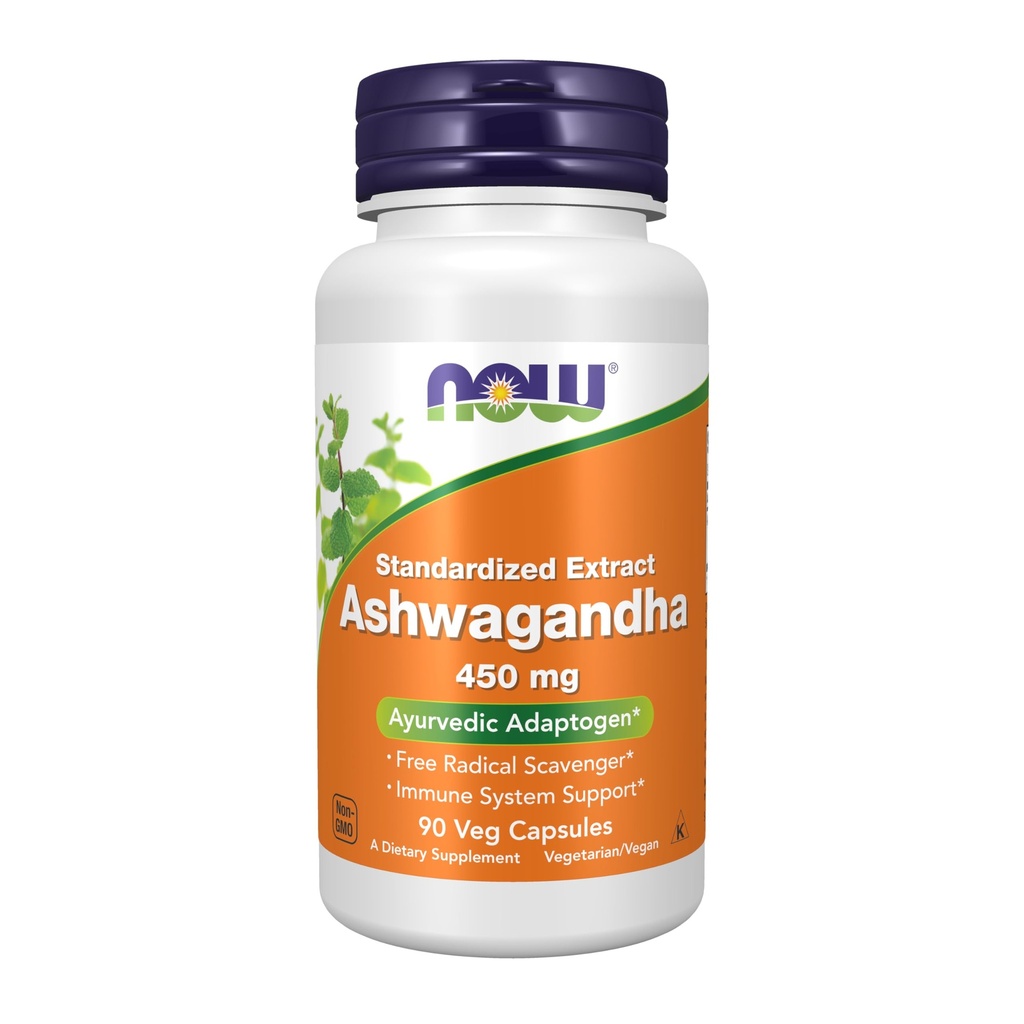 JETZT Ergänzungen, Ashwagandha (Withania somnifera) 450 mg (Standardized Extract), 90 Veg Kapseln