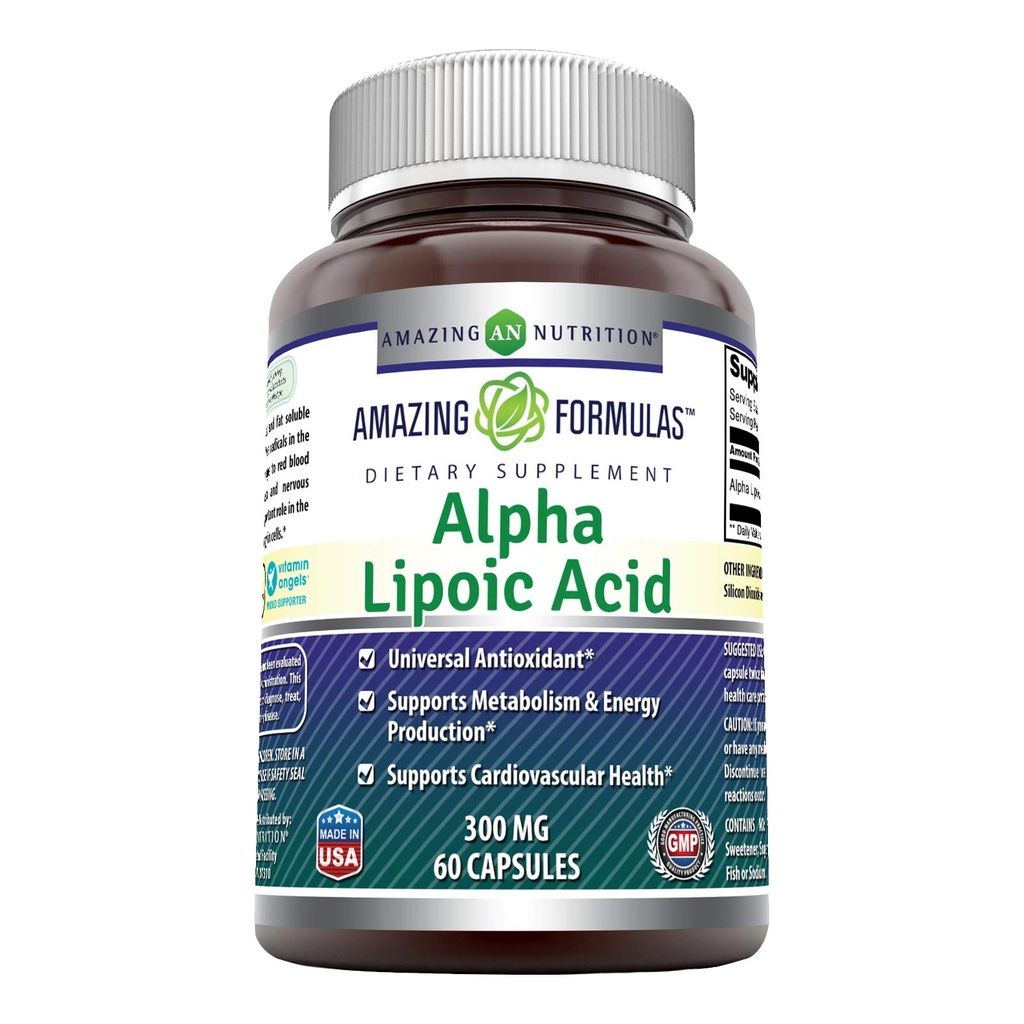 Formulations étonnantes Alpha Lipoic Acid 300 mg Capsules Supplément (en anglais seulement)